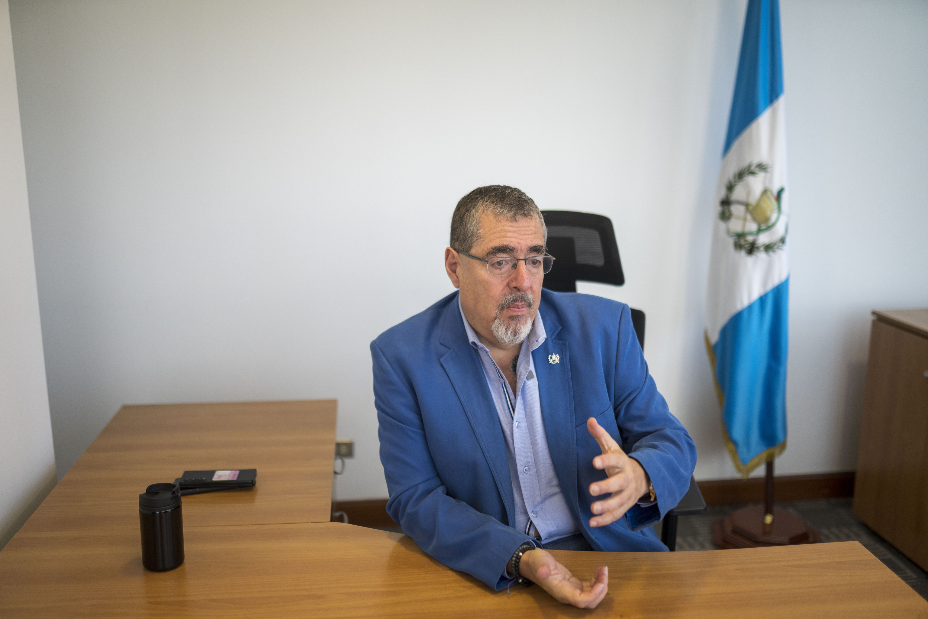 El presidente electo de Guatemala, Bernardo Ar.